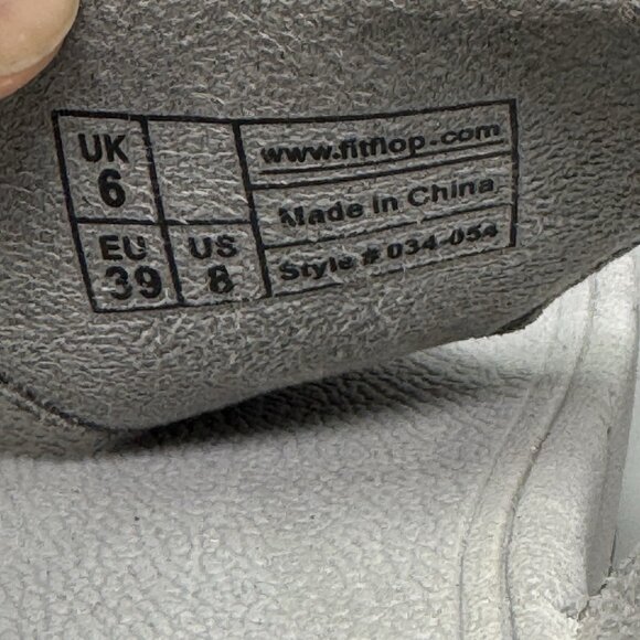Fitflop Women's Electra Classic Thong Pewter Sequin Flipflop Size 8 Silver - Picture 7 of 8
